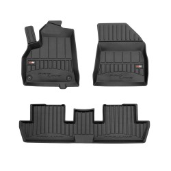 Tappetini per auto Proline 3D compatibili con Peugeot 3008 I 2009-2016 su misura in gomma | Tipo Auto: Crossover | Set di tappetini premium | Materiale TPE durevole | Bordi più alti
