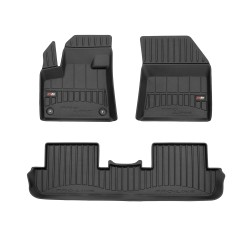 Tappetini per auto Proline 3D compatibili con Peugeot 3008 II dal 2016 in poi su misura in gomma | Tipo Auto: SUV | Set di tappetini premium | Materiale TPE durevole | Bordi più alti
