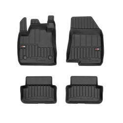 Tappetini per auto Proline 3D compatibili con Dacia Sandero III dal 2020 in poi su misura in gomma | Tipo Auto: Hatchback | Set di tappetini premium | Materiale TPE durevole | Bordi più alti