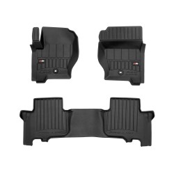 Tappetini per auto Proline 3D compatibili con Land Rover Discovery III 2004-2009 su misura in gomma | Tipo Auto: SUV | Set di tappetini premium | Materiale TPE durevole | Bordi più alti