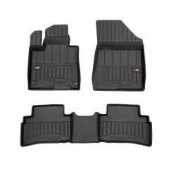 Tappetini per auto Proline 3D compatibili con Kia Sportage V dal 2021 in poi su misura in gomma | Note: Gas | Tipo Auto: SUV | Set di tappetini premium | Materiale TPE durevole | Bordi più alti