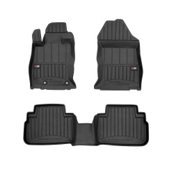 Tappetini per auto Proline 3D compatibili con Subaru Forester V dal 2018 in poi su misura in gomma | Tipo Auto: SUV | Set di tappetini premium | Materiale TPE durevole | Bordi più alti