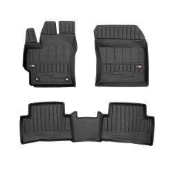 Tappetini per auto Proline 3D compatibili con Toyota Corolla XII dal 2018 in poi su misura in gomma | Note: Hybrid | Tipo Auto: Hatchback | Set di tappetini premium | Materiale TPE durevole | Bordi più alti