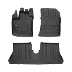 Tappetini per auto Proline 3D compatibili con Dacia Dokker 2012-2021 su misura in gomma | Tipo Auto: Combivan | Set di tappetini premium | Materiale TPE durevole | Bordi più alti
