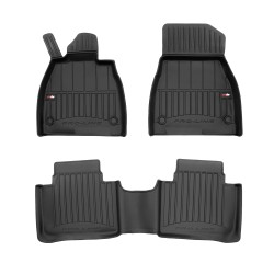 Tappetini per auto Proline 3D compatibili con Mercedes-Benz EQS V297 dal 2021 in poi su misura in gomma | Note: liftback | Set di tappetini premium | Materiale TPE durevole | Bordi più alti