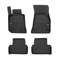 Tappetini per auto Proline 3D compatibili con BMW i4 G26 dal 2021 in poi su misura in gomma | Note: liftback | Set di tappetini premium | Materiale TPE durevole | Bordi più alti