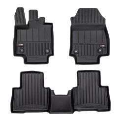 Tappetini per auto Proline 3D compatibili con Nissan NX II dal 2021 in poi su misura in gomma | Tipo Auto: SUV | Set di tappetini premium | Materiale TPE durevole | Bordi più alti