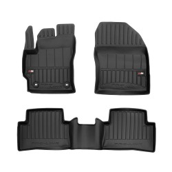 Tappetini per auto Proline 3D compatibili con Toyota Corolla Cross dal 2022 in poi su misura in gomma | Note: FWD | Tipo Auto: SUV | Set di tappetini premium | Materiale TPE durevole | Bordi più alti
