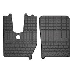 Tappetini per auto ElToro compatibili con Iveco S-Way dal 2019 in poi su misura in gomma | Materiale resistente | Bordi alti protettivi