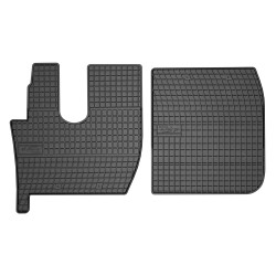 Tappetini per auto ElToro compatibili con Ford F-MAX dal 2018 in poi su misura in gomma | Materiale resistente | Bordi alti protettivi