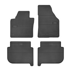 Tappetini per auto ElToro compatibili con Volkswagen Touran I 2003-2015 su misura in gomma | Note: pre-facelift, 1° e 2° fila | Tipo Auto: Minivan | Materiale resistente | Bordi alti protettivi