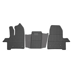 Tappetini per auto ElToro compatibili con Ford Transit Custom dal 2012 in poi su misura in gomma | Note: post-facelift, 1° fila, 2 posti, cambio automatico  | Tipo Auto: Van | Materiale resistente | Bordi alti protettivi
