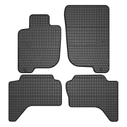 Tappetini per auto ElToro compatibili con Mitsubishi L200 IV 2005-2015 su misura in gomma | Tipo Auto: Pickup | Materiale resistente | Bordi alti protettivi