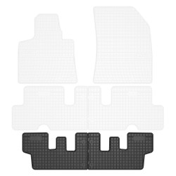 Tappetini per auto ElToro compatibili con Citroën C4 Picasso II 2013-2019 su misura in gomma | Note: 3° fila | Tipo Auto: Minivan | Materiale resistente | Bordi alti protettivi