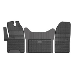 Tappetini per auto ElToro compatibili con Iveco Daily IV dal 2014 in poi su misura in gomma | Note: 1° fila | Tipo Auto: Van | Materiale resistente | Bordi alti protettivi