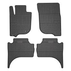 Tappetini per auto ElToro compatibili con Mitsubishi L200 VI dal 2019 in poi su misura in gomma | Tipo Auto: Pickup | Materiale resistente | Bordi alti protettivi