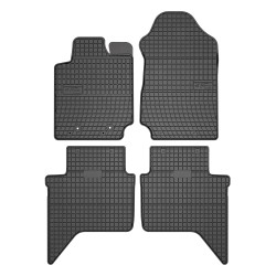 Tappetini per auto ElToro compatibili con Ford Ranger V 2015-2022 su misura in gomma | Note: Pickup, post-facelift | Materiale resistente | Bordi alti protettivi