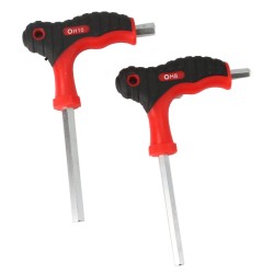 Set di Chiavi Esagonali | 10 Pezzi | H2-H10 | Doppia Punta | Manico in Gomma | con Supporto Metallico