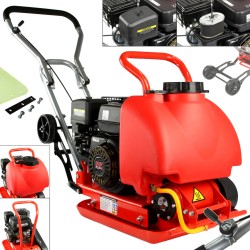 Compattatore Compattatrice a Scoppio | 70 Kg | 5,8 CV | Forza Centrifuga 11kN | Piastra 500x370 mm Spessore 6 mm | Profondità di Compattazione 30 cm | Frequenza di Vibrazioni 5500 vpm