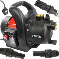 Pompa da Giardino da 1" | per Acqua Pulita | Potenza Nominale 1500W | Portata max 3500 l/h | Pressione Operativa 4 Bar | Altezza Sollevamento 46 m | Profonfità aspirazione 8 m
