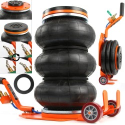 Sollevatore pneumatico 3,5T 13,5-41cm con 3 soffietti e maniglia 27cm