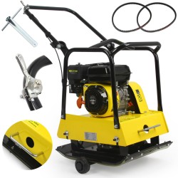 Compattatore Compattatrice a Scoppio | 120 Kg | 6,5 CV | Forza Centrifuga 18kN | Profondità di Compattazione 30 cm | Frequenza di Vibrazioni 5600 vpm