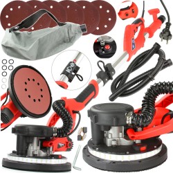 Levigatrice a giraffa pieghevole 0,75kW Ø225mm LED asta 150-220cm con aspirazione