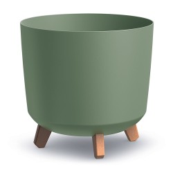 Vaso per Fiori Piante Gracia Regular | Rotondo | Decorativo | in Plastica | Ø29,8x28,5cm |da Interno Esterno | Design Moderno