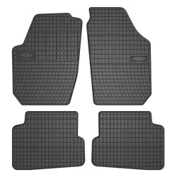 Tappetini per auto ElToro compatibili con Skoda Fabia II 2006-2014 su misura in gomma | Materiale resistente | Bordi alti protettivi