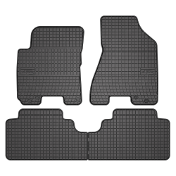 Tappetini per auto ElToro compatibili con Hyundai Tucson I 2004-2009 su misura in gomma | Tipo Auto: SUV | Materiale resistente | Bordi alti protettivi