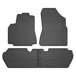 Tappetini per auto ElToro compatibili con Citroën Berlingo II 2008-2018 su misura in gomma | Note: 1° e 2° fila | Tipo Auto: Combivan | Materiale resistente | Bordi alti protettivi