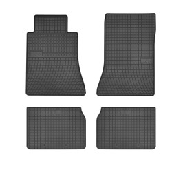 Tappetini per auto ElToro compatibili con Mercedes-Benz W124 1984-1993 su misura in gomma | Materiale resistente | Bordi alti protettivi