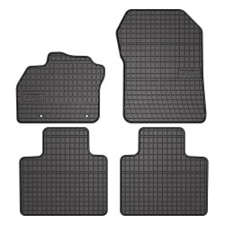 Tappetini per auto ElToro compatibili con Renault Zoe dal 2012 in poi su misura in gomma | Tipo Auto: Hatchback | Materiale resistente | Bordi alti protettivi