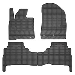 Tappetini per auto ElToro compatibili con Toyota Land Cruiser J200 dal 2007 in poi su misura in gomma | Note: post-facelift | Tipo Auto: Off-road | Materiale resistente | Bordi alti protettivi