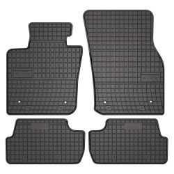 Tappetini per auto ElToro compatibili con Mini Cooper III dal 2014 in poi su misura in gomma | Tipo Auto: Hatchback | Materiale resistente | Bordi alti protettivi
