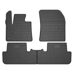 Tappetini per auto ElToro compatibili con DS 7 Crossback dal 2017 in poi su misura in gomma | Tipo Auto: SUV | Materiale resistente | Bordi alti protettivi