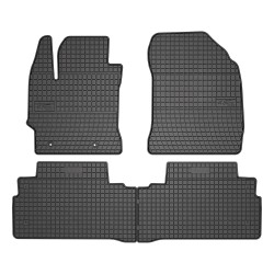 Tappetini per auto ElToro compatibili con Toyota Verso 2009-2018 su misura in gomma | Tipo Auto: Minivan | Materiale resistente | Bordi alti protettivi