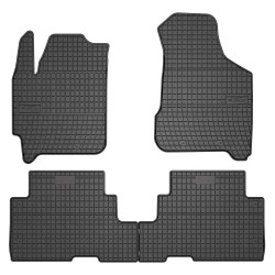 Tappetini per auto ElToro compatibili con Kia Carens II 2002-2008 su misura in gomma | Tipo Auto: Minivan | Materiale resistente | Bordi alti protettivi