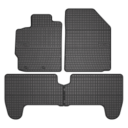 Tappetini per auto ElToro compatibili con Toyota Yaris I 1999-2006 su misura in gomma | Materiale resistente | Bordi alti protettivi