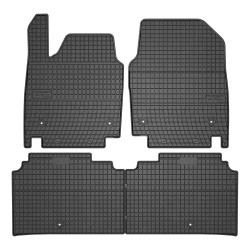 Tappetini per auto ElToro compatibili con Kia EV6 dal 2021 in poi su misura in gomma | Tipo Auto: Crossover | Materiale resistente | Bordi alti protettivi