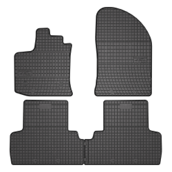Tappetini per auto ElToro compatibili con Dacia Lodgy 2012-2022 su misura in gomma | Tipo Auto: Minivan | Materiale resistente | Bordi alti protettivi