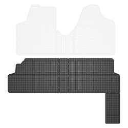 Tappetini per auto ElToro compatibili con Citroën Jumpy II 2007-2016 su misura in gomma | Note: 2° fila | Tipo Auto: Van | Materiale resistente | Bordi alti protettivi