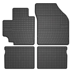 Tappetini per auto ElToro compatibili con Suzuki Celerio dal 2014 in poi su misura in gomma | Tipo Auto: Hatchback | Materiale resistente | Bordi alti protettivi