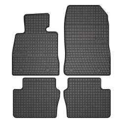 Tappetini per auto ElToro compatibili con Mazda 2 III dal 2014 in poi su misura in gomma | Materiale resistente | Bordi alti protettivi