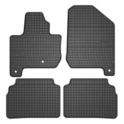 Tappetini per auto ElToro compatibili con Kia Soul EV I 2014-2019 su misura in gomma | Tipo Auto: Crossover | Materiale resistente | Bordi alti protettivi