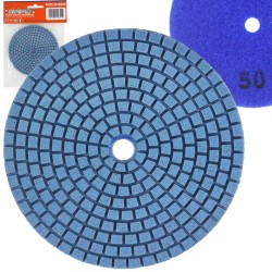 Disco diamantato Ø100 mm foro Ø8 mm Velcro P50-3000 per gres marmo pietra