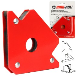 Squadra magnetica a freccia per saldatura 11,3-34 kg angoli 45°-135°