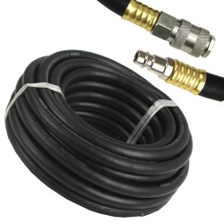 Tubo pneumatico in gomma 10x17mm 5-20m con attacco rapido 20 bar