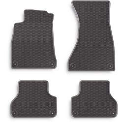 Tappetini compatibili con Audi A4 B9 dal 2015 in poi, su misura in Gomma TPE