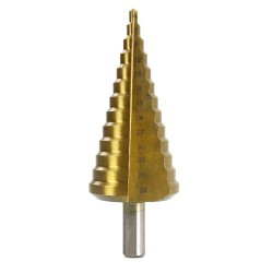 Punta HSS a Scalino | per Trapano | Graduata | Intervallo Diametro 4-39 mm | Attacco 10 mm | Gradazione Ogni 3 mm